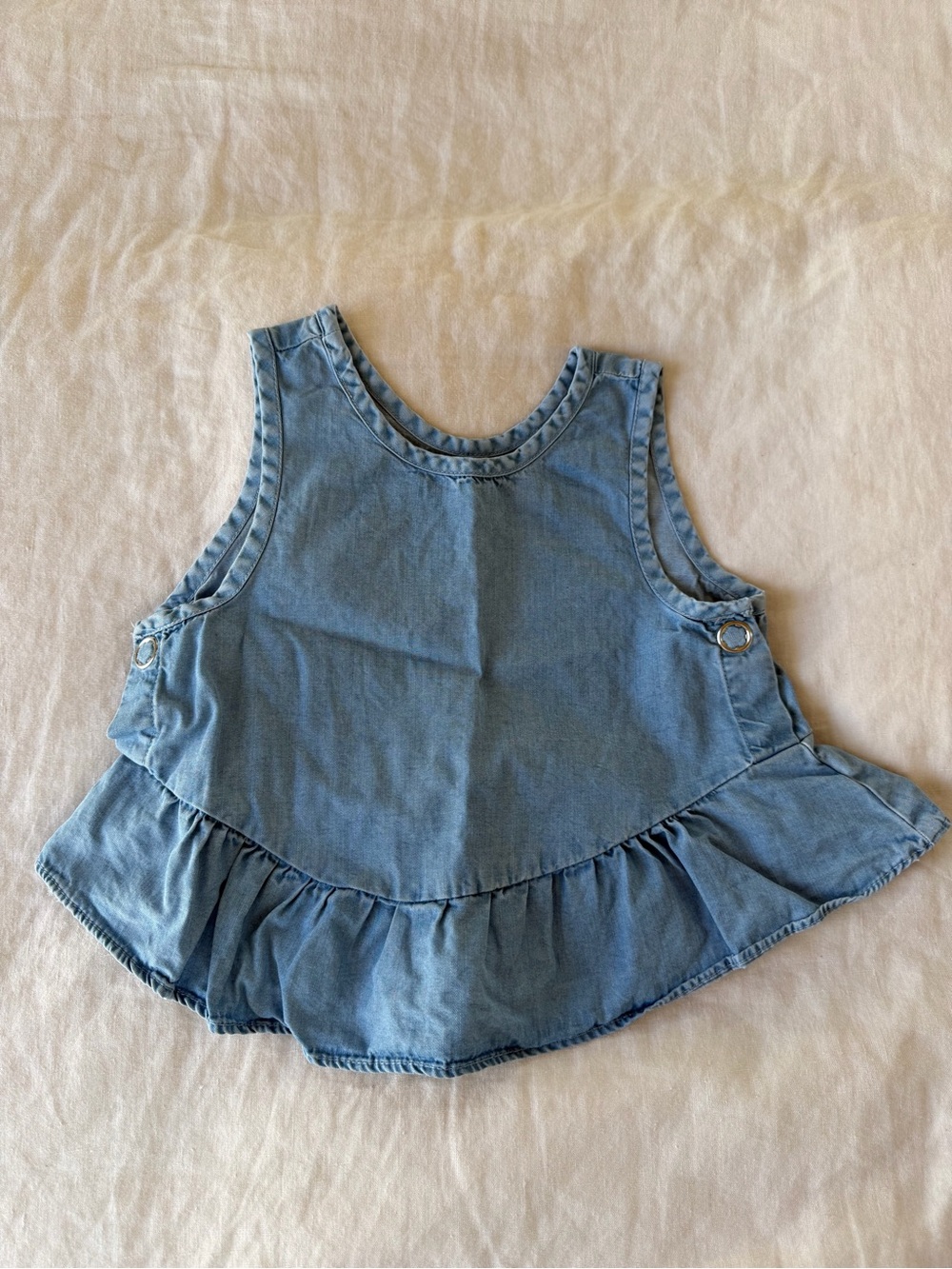 Zara Girls Denim Chambray Top 5-6 Years
